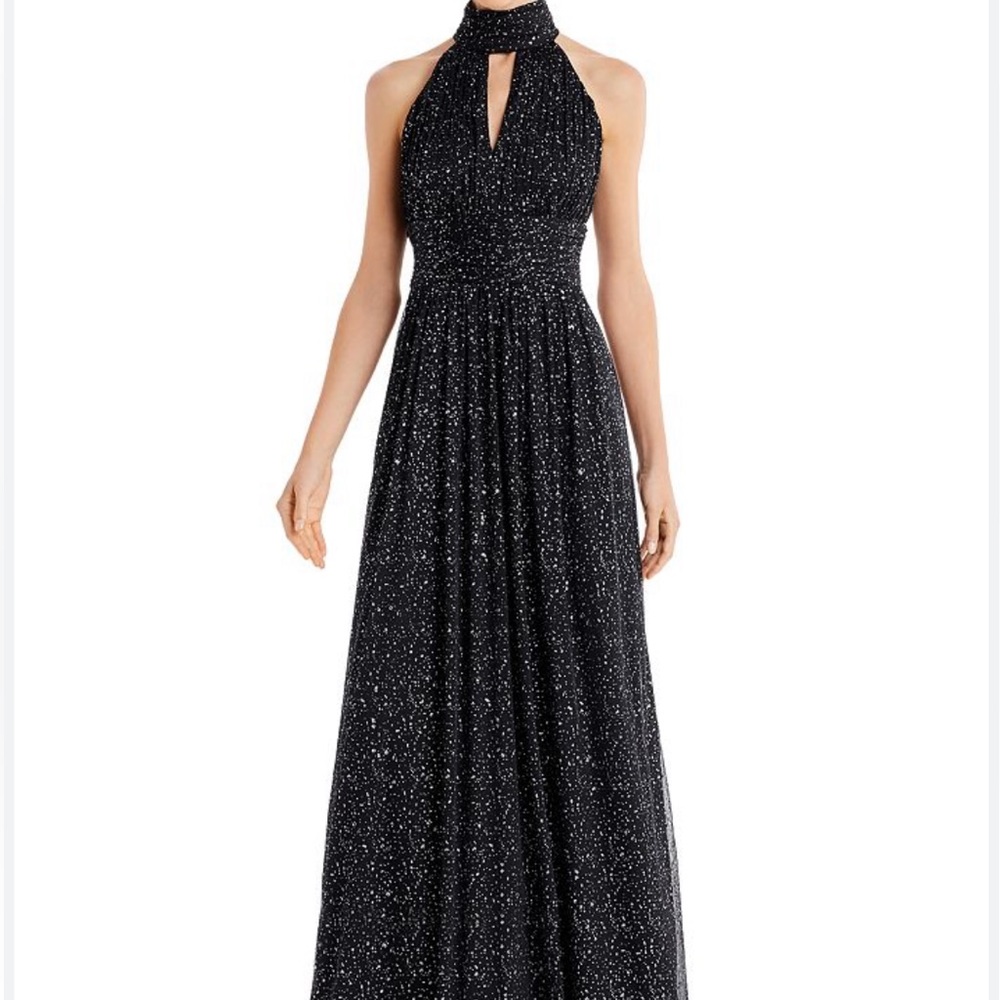 Eliza J NWT size 2 
Glitter Detail Halter
Neck Evening Gown - Picture 3 of 7